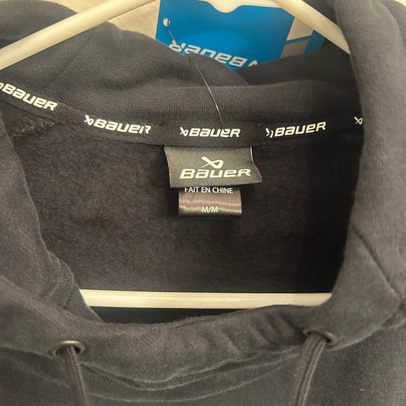 Bauer core Black hoodie with White Logo men's medium - Picture 4 of 9